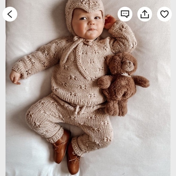 Angora knitted 3piece set - Picture 6 of 9